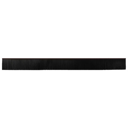 Spazzole per porte autoadesive 12 pcs Marrone 100 cm