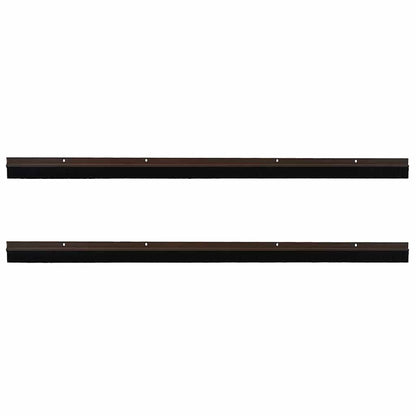 Spazzole per porte a vite 2 pcs Marrone 100 cm | homemem39