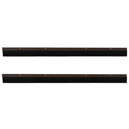 Spazzole per porte a vite 2 pcs Marrone 100 cm | homemem39
