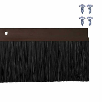 Spazzole per porte a vite 2 pcs Marrone 100 cm