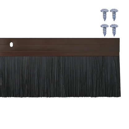 Spazzole per porte a vite 6 pcs Marrone 100 cm
