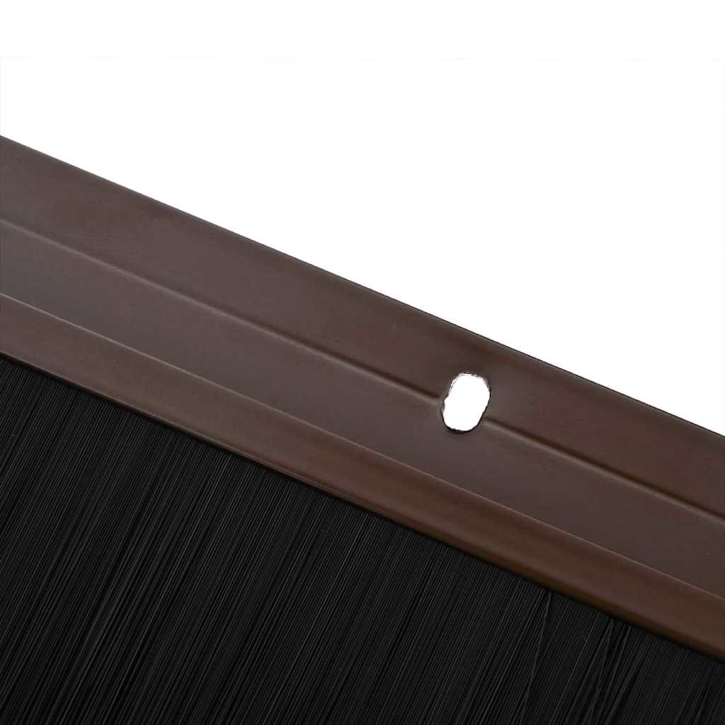 Spazzole per porte a vite 12 pcs Marrone 100 cm | homemem39