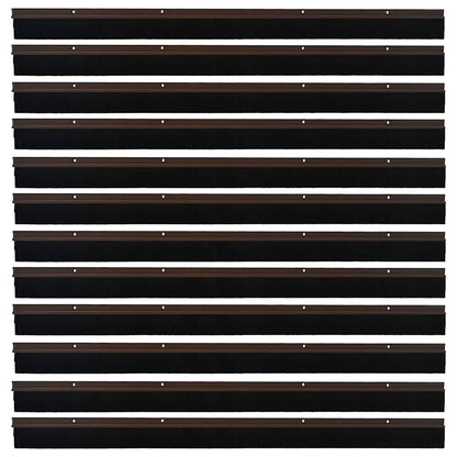 Spazzole per porte a vite 12 pcs Marrone 100 cm | homemem39