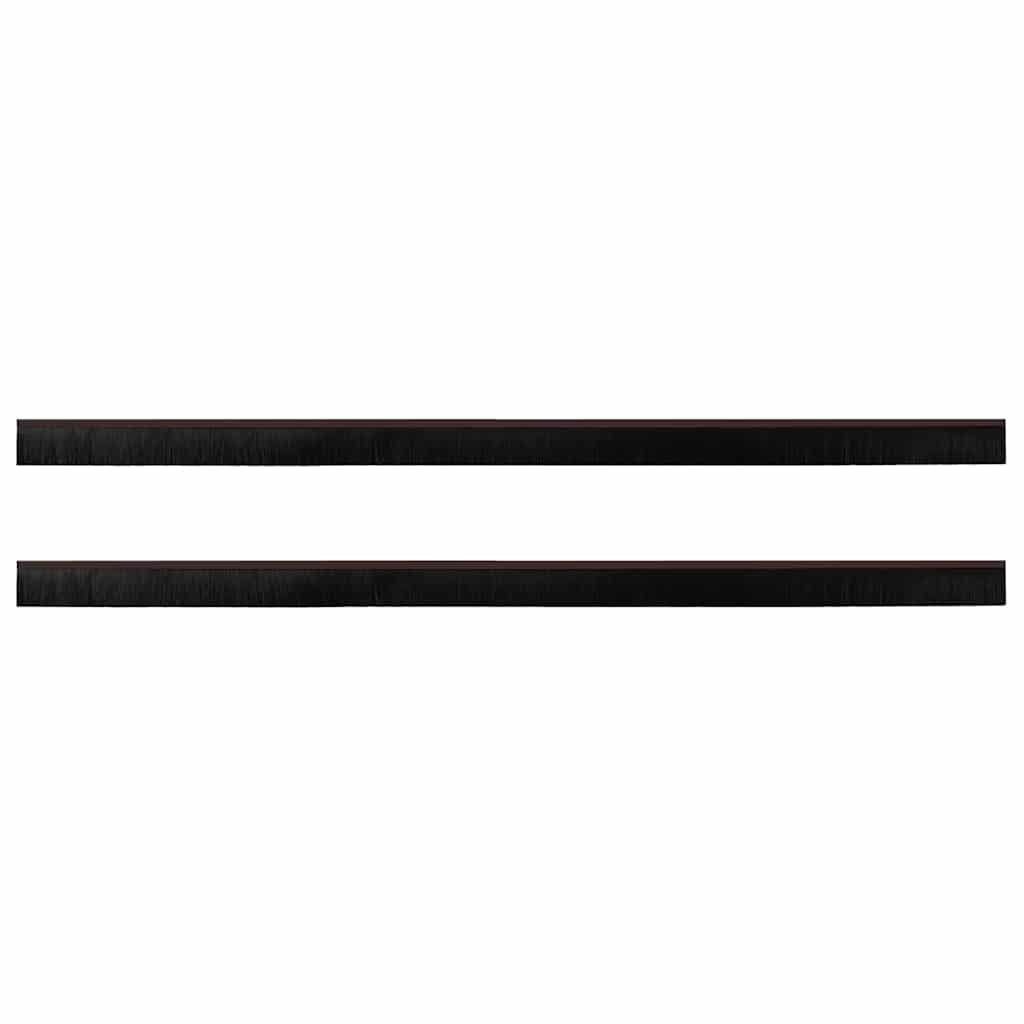 Spazzole per porte a vite 2 pcs Marrone 100 cm