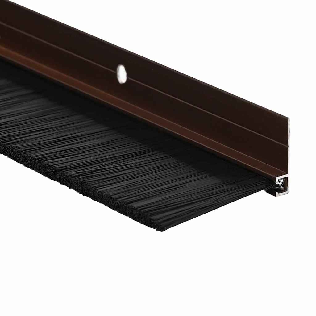 Spazzole per porte a vite 2 pcs Marrone 100 cm