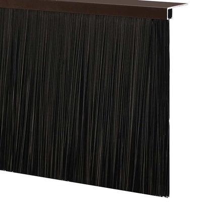 Spazzole per porte a vite 2 pcs Marrone 100 cm | homemem39