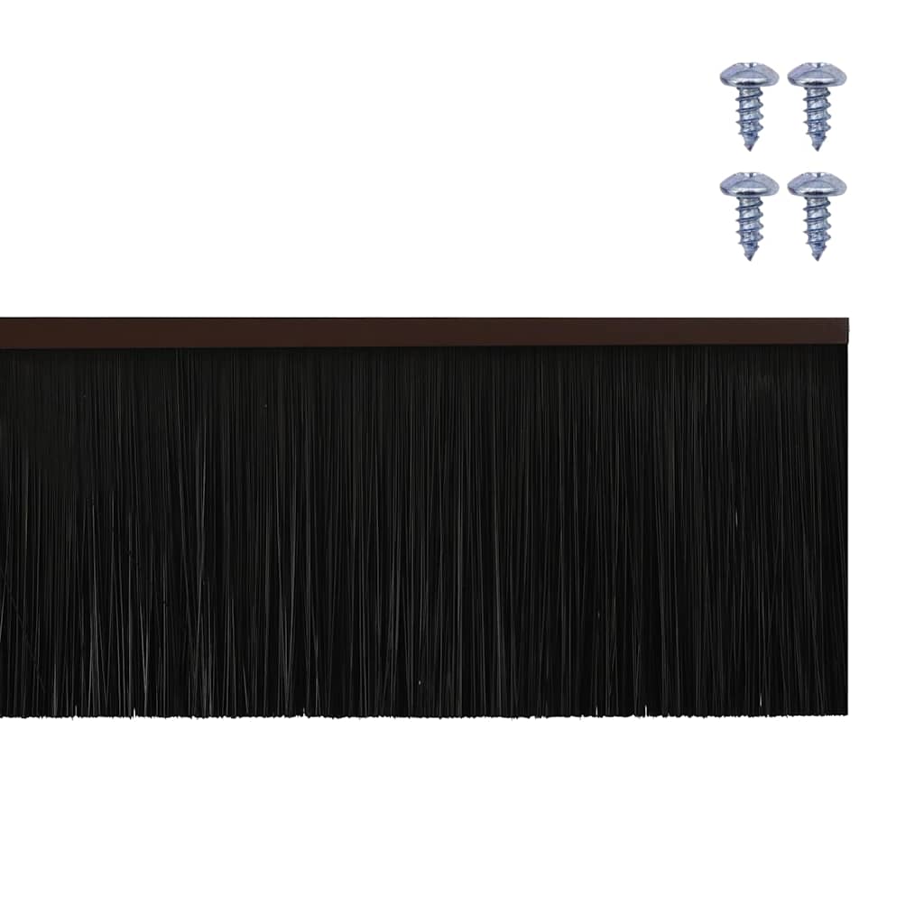 Spazzole per porte a vite 2 pcs Marrone 100 cm | homemem39