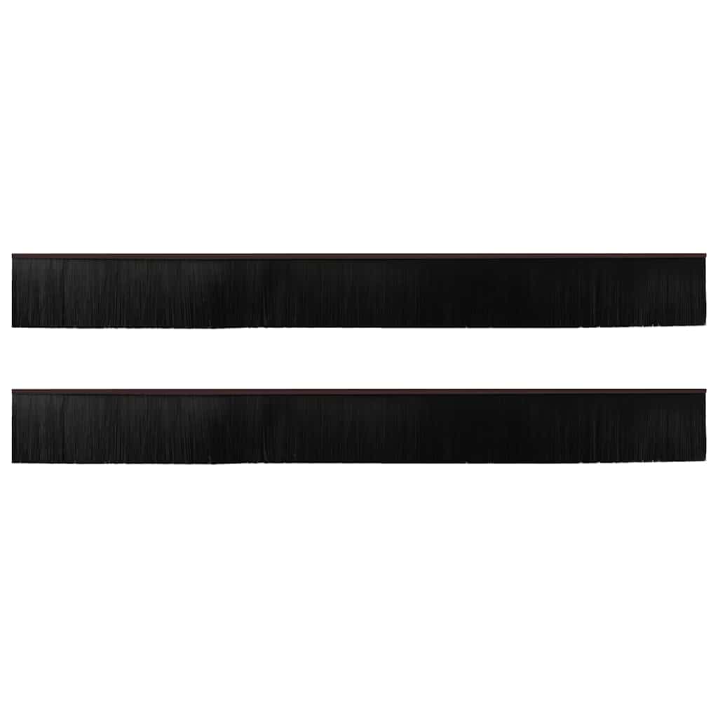 Spazzole per porte a vite 2 pcs Marrone 100 cm | homemem39
