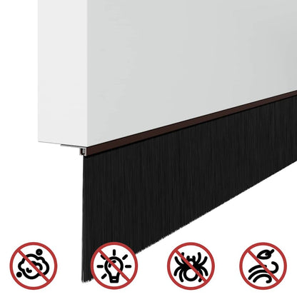 Spazzole per porte a vite 2 pcs Marrone 100 cm | homemem39
