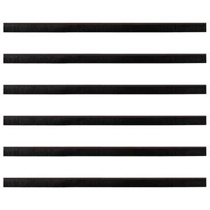 Spazzole per porte a vite 6 pcs Marrone 100 cm | homemem39