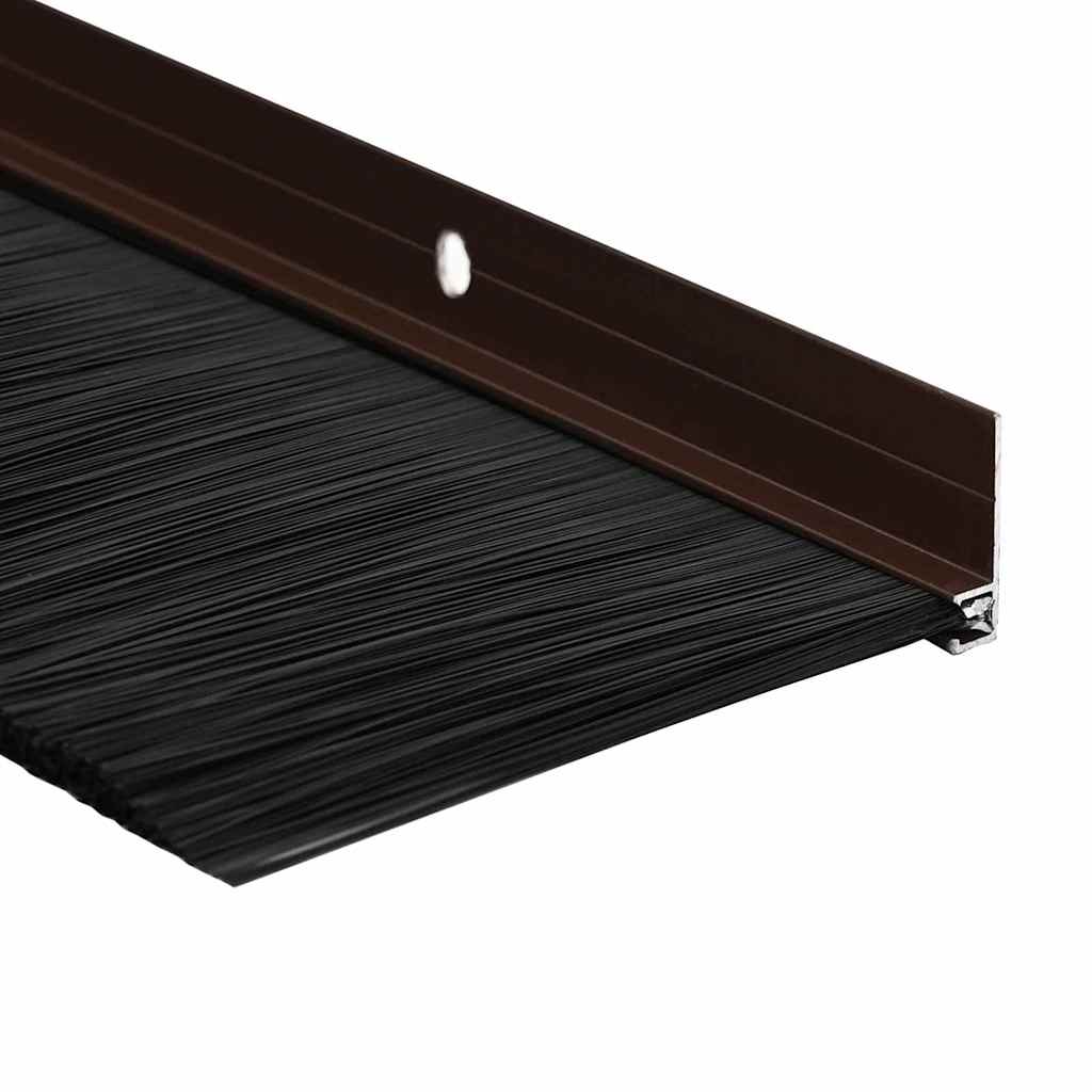 Spazzole per porte a vite 12 pcs Marrone 100 cm | homemem39
