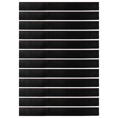 Spazzole per porte a vite 12 pcs Marrone 100 cm | homemem39