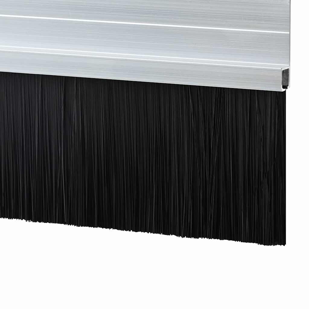 Spazzole per porte autoadesive 2 pcs Argento 100 cm | homemem39