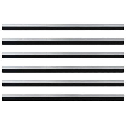 Spazzole per porte autoadesive 6 pcs Argento 100 cm | homemem39