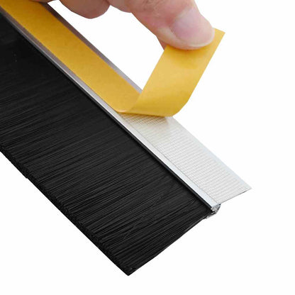 Spazzole per porte autoadesive 6 pcs Argento 100 cm | homemem39