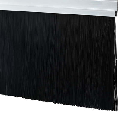 Spazzole per porte autoadesive 6 pcs Argento 100 cm
