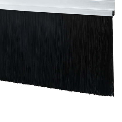 Spazzole per porte autoadesive 12 pcs Argento 100 cm | homemem39