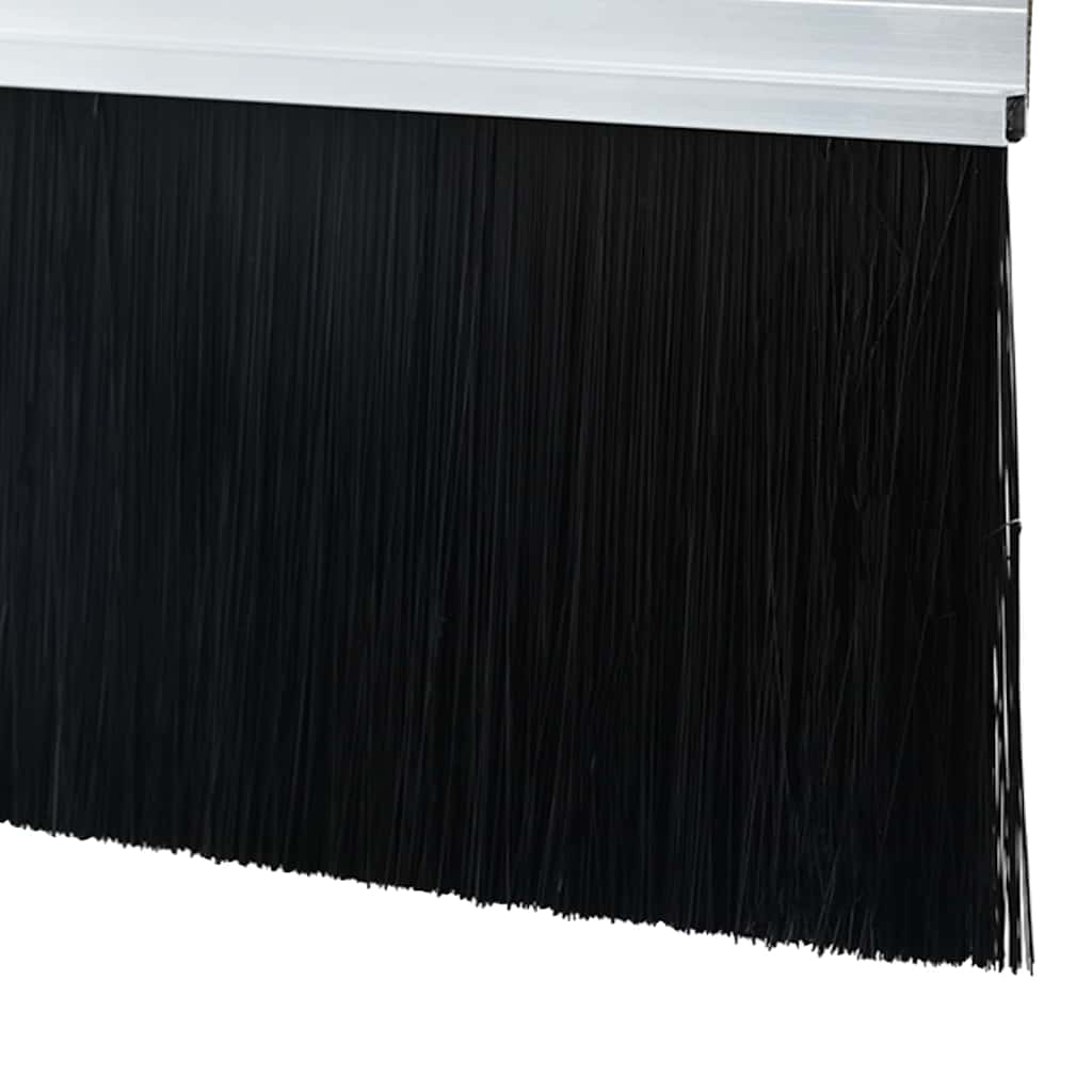Spazzole per porte autoadesive 12 pcs Argento 100 cm | homemem39