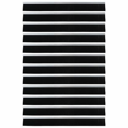 Spazzole per porte autoadesive 12 pcs Argento 100 cm