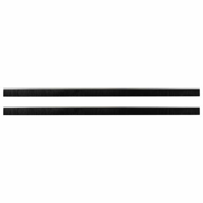 Spazzole per porte autoadesive 2 pcs Argento 100 cm