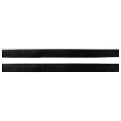 Spazzole per porte autoadesive 2 pcs Argento 100 cm | homemem39