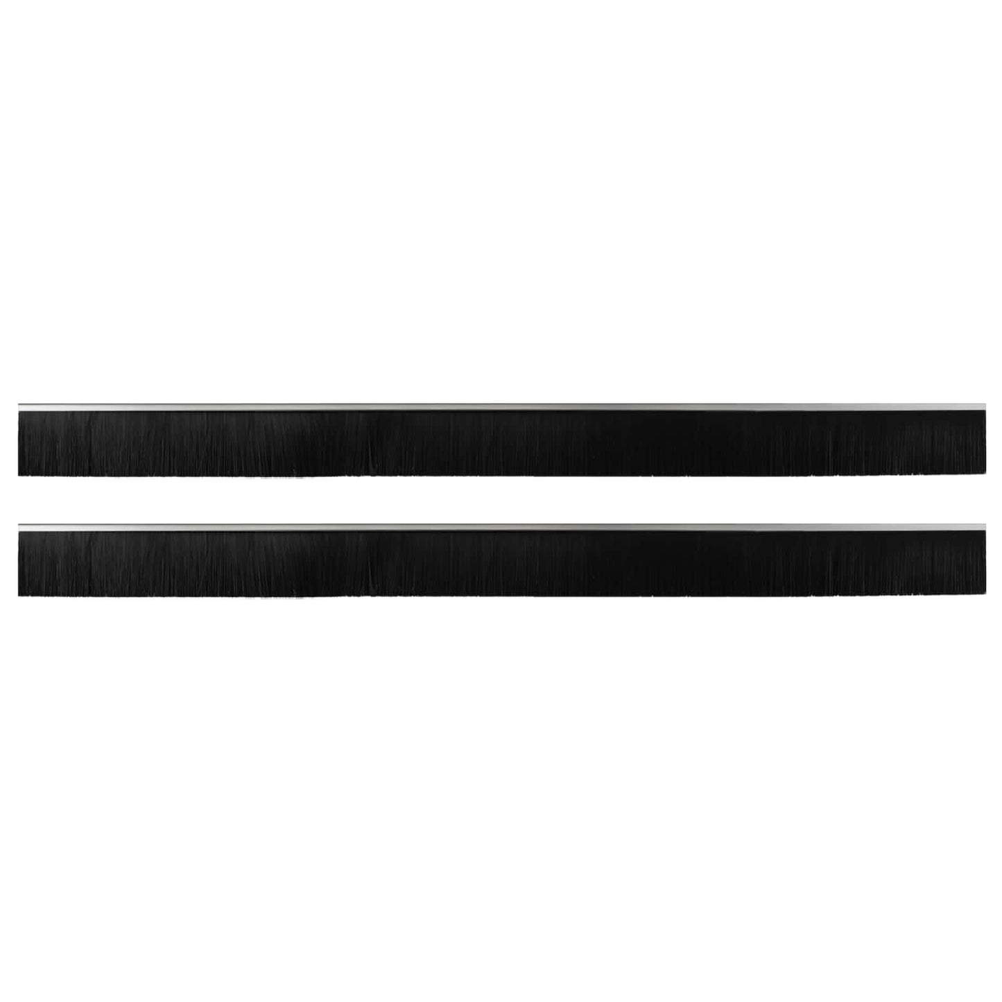 Spazzole per porte autoadesive 2 pcs Argento 100 cm