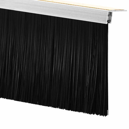 Spazzole per porte autoadesive 6 pcs Argento 100 cm | homemem39