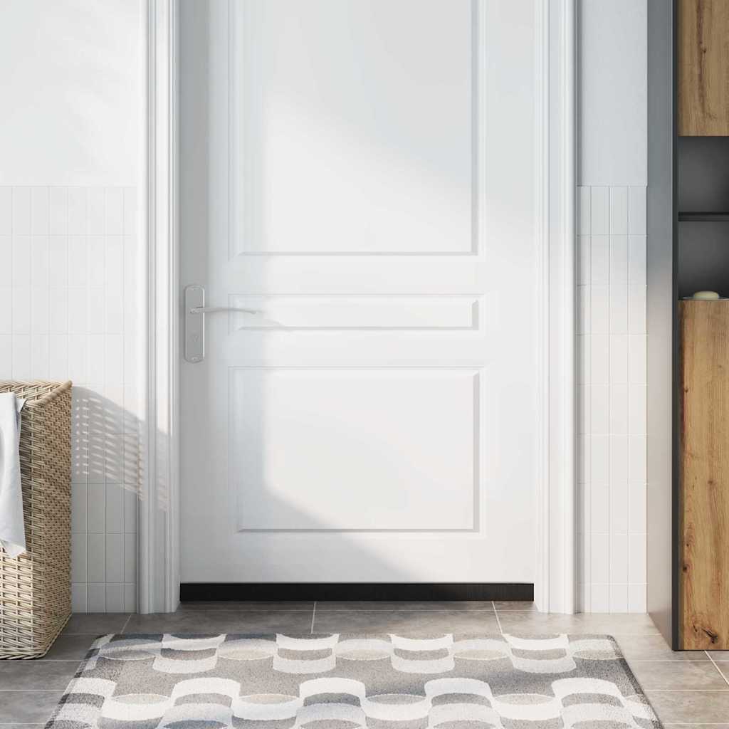 Spazzole per porte autoadesive 12 pcs Argento 100 cm | homemem39