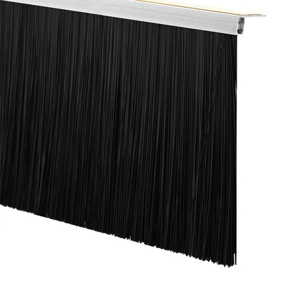 Spazzole per porte autoadesive 12 pcs Argento 100 cm | homemem39