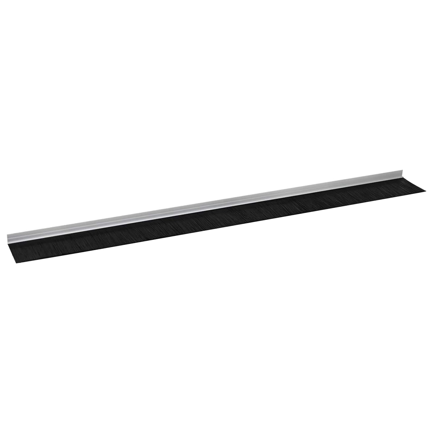 Spazzole per porte autoadesive 12 pcs Argento 100 cm | homemem39