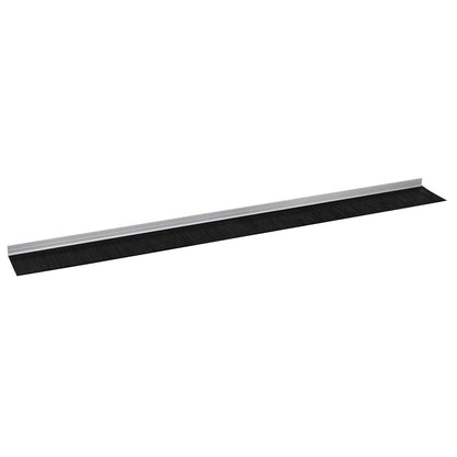 Spazzole per porte autoadesive 12 pcs Argento 100 cm | homemem39