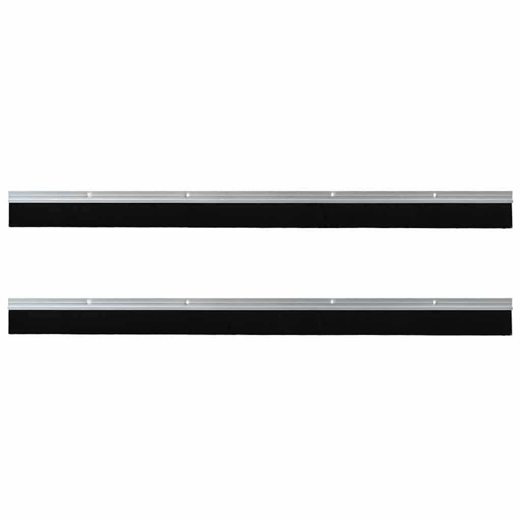 Spazzole per porte a vite 2 pcs Argento 100 cm | homemem39