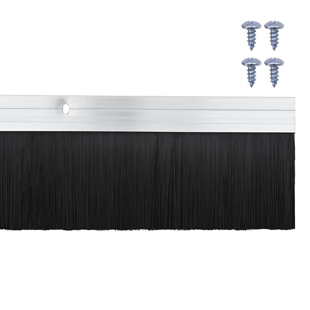 Spazzole per porte a vite 2 pcs Argento 100 cm | homemem39