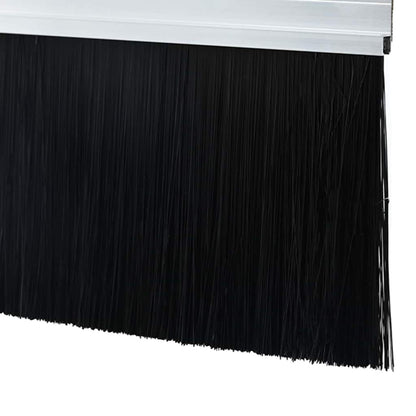 Spazzole per porte a vite 2 pcs Argento 100 cm