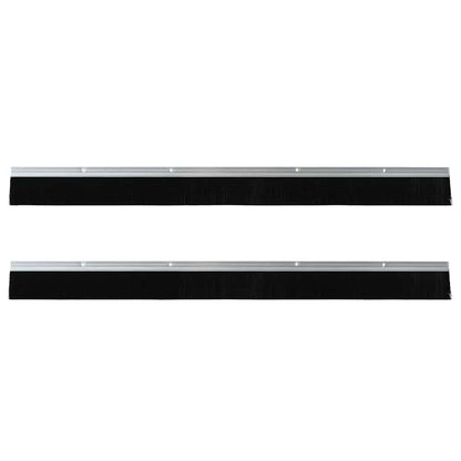 Spazzole per porte a vite 2 pcs Argento 100 cm | homemem39