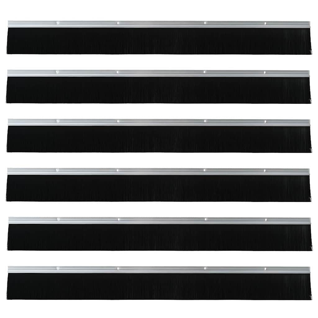 Spazzole per porte a vite 6 pcs Argento 100 cm | homemem39