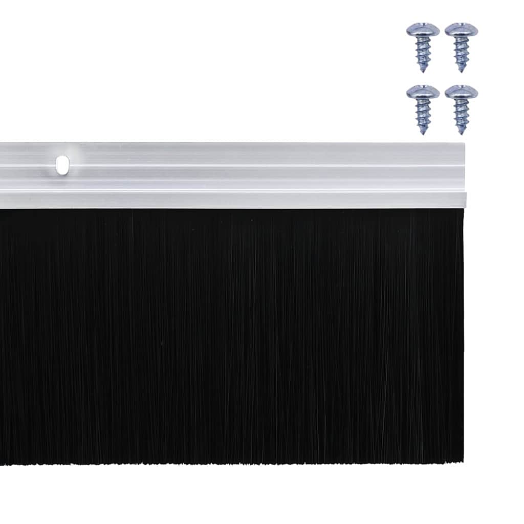 Spazzole per porte a vite 12 pcs Argento 100 cm | homemem39