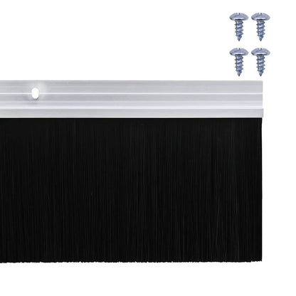 Spazzole per porte a vite 12 pcs Argento 100 cm | homemem39