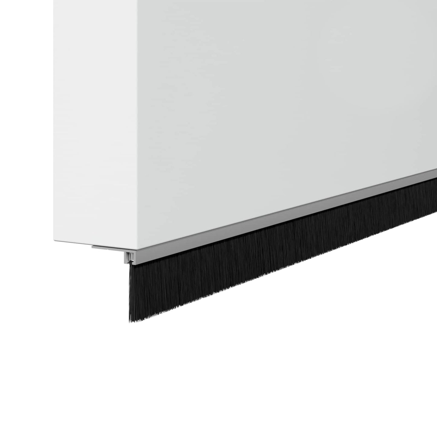 Spazzole per porte a vite 2 pcs Argento 100 cm | homemem39