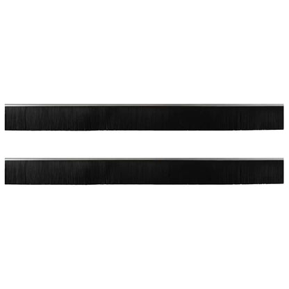 Spazzole per porte a vite 2 pcs Argento 100 cm