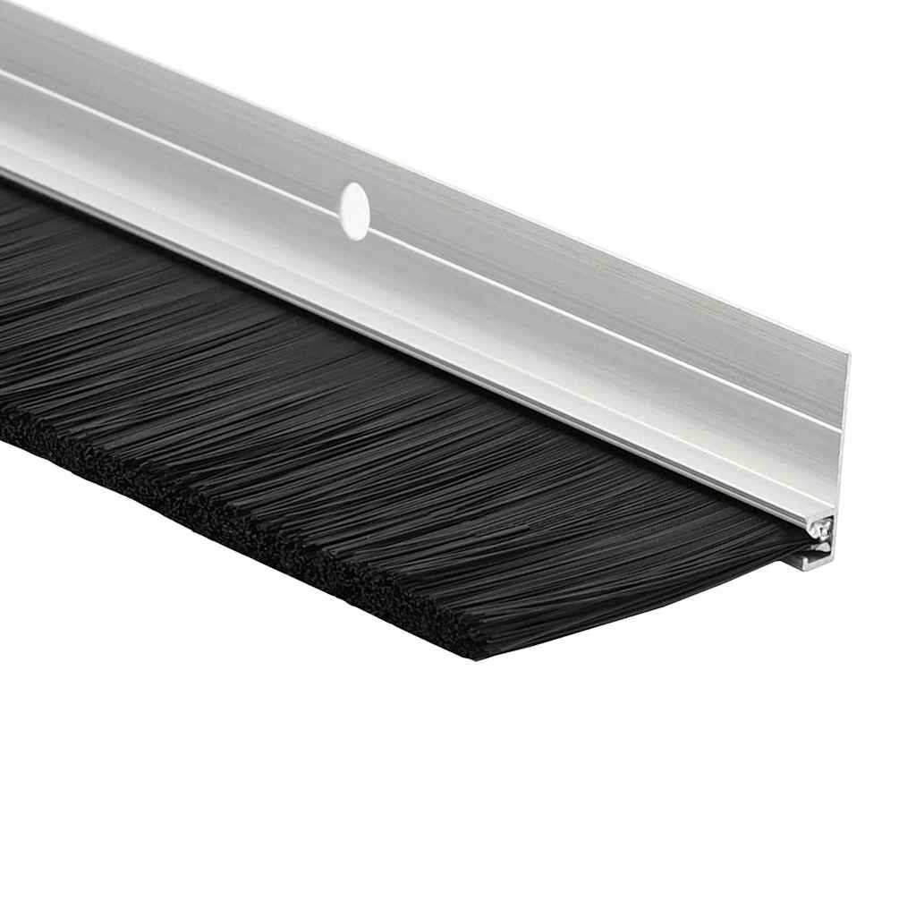 Spazzole per porte a vite 6 pcs Argento 100 cm | homemem39