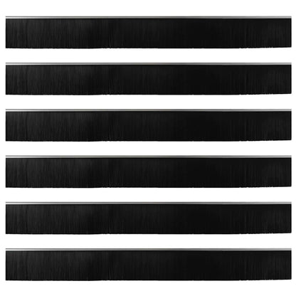 Spazzole per porte a vite 6 pcs Argento 100 cm | homemem39