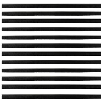Spazzole per porte a vite 12 pcs Argento 100 cm | homemem39