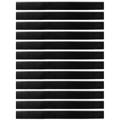 Spazzole per porte a vite 12 pcs Argento 100 cm | homemem39