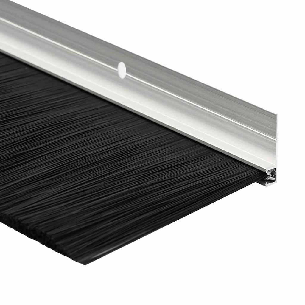 Spazzole per porte a vite 12 pcs Argento 100 cm | homemem39