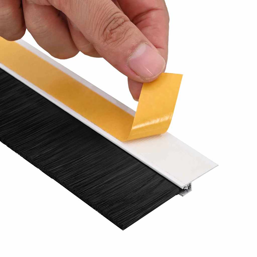 Spazzole per porte autoadesive 2 pcs Bianco 100 cm | homemem39
