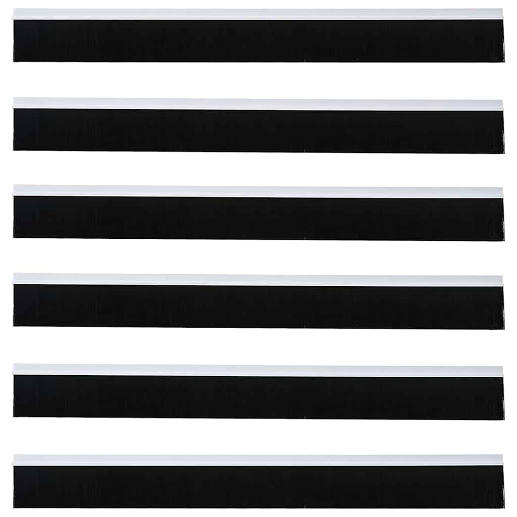 Spazzole per porte autoadesive 6 pcs Bianco 100 cm | homemem39