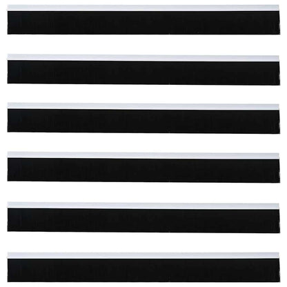 Spazzole per porte autoadesive 6 pcs Bianco 100 cm