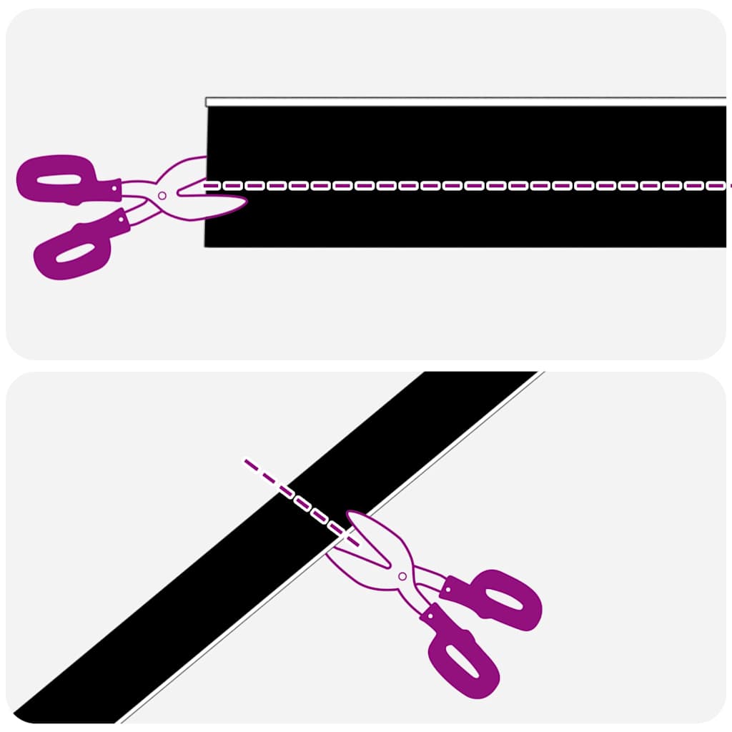 Spazzole per porte autoadesive 6 pcs Bianco 100 cm