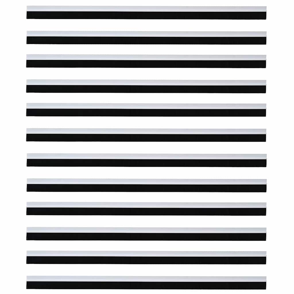 Spazzole per porte autoadesive 12 pcs Bianco 100 cm